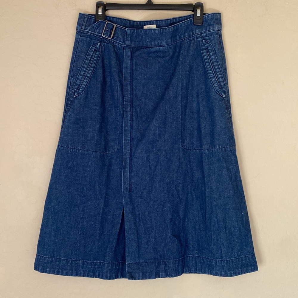 J. Crew Blue A-Line Denim Skirt